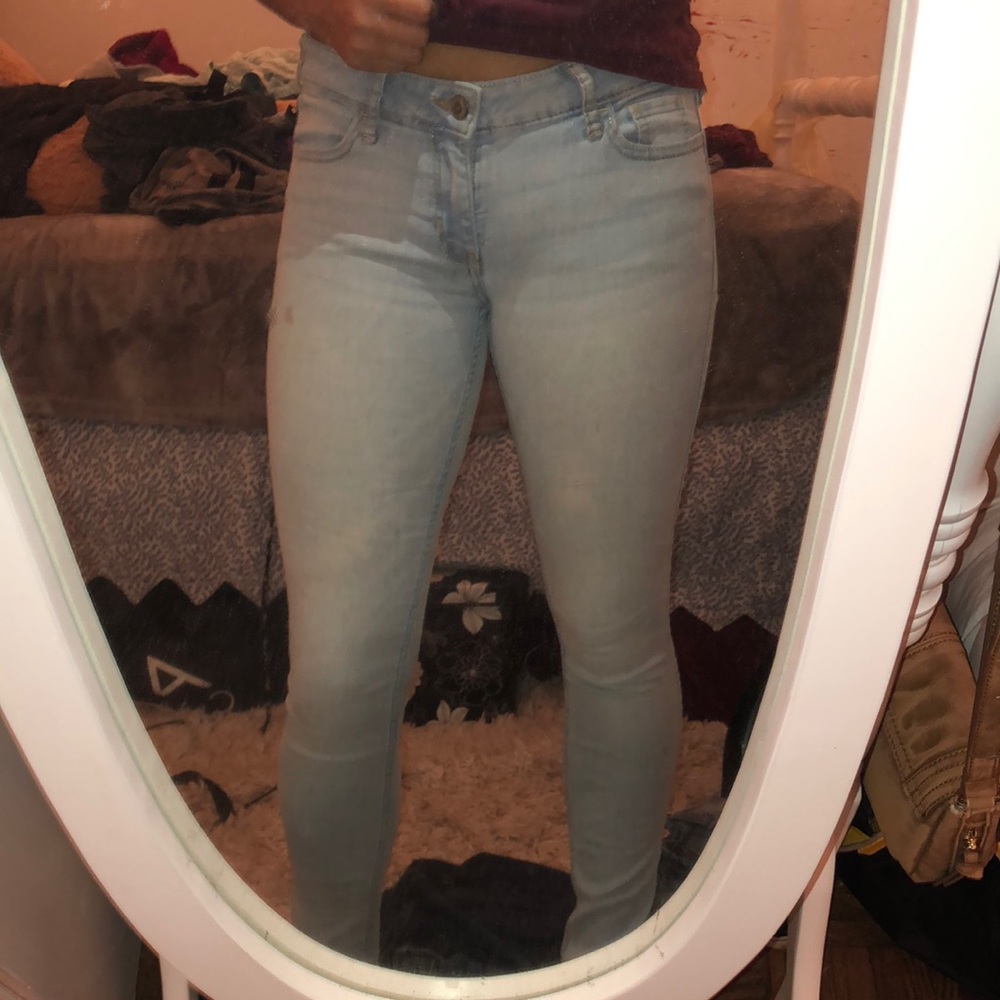 Super skinny light washed jeans